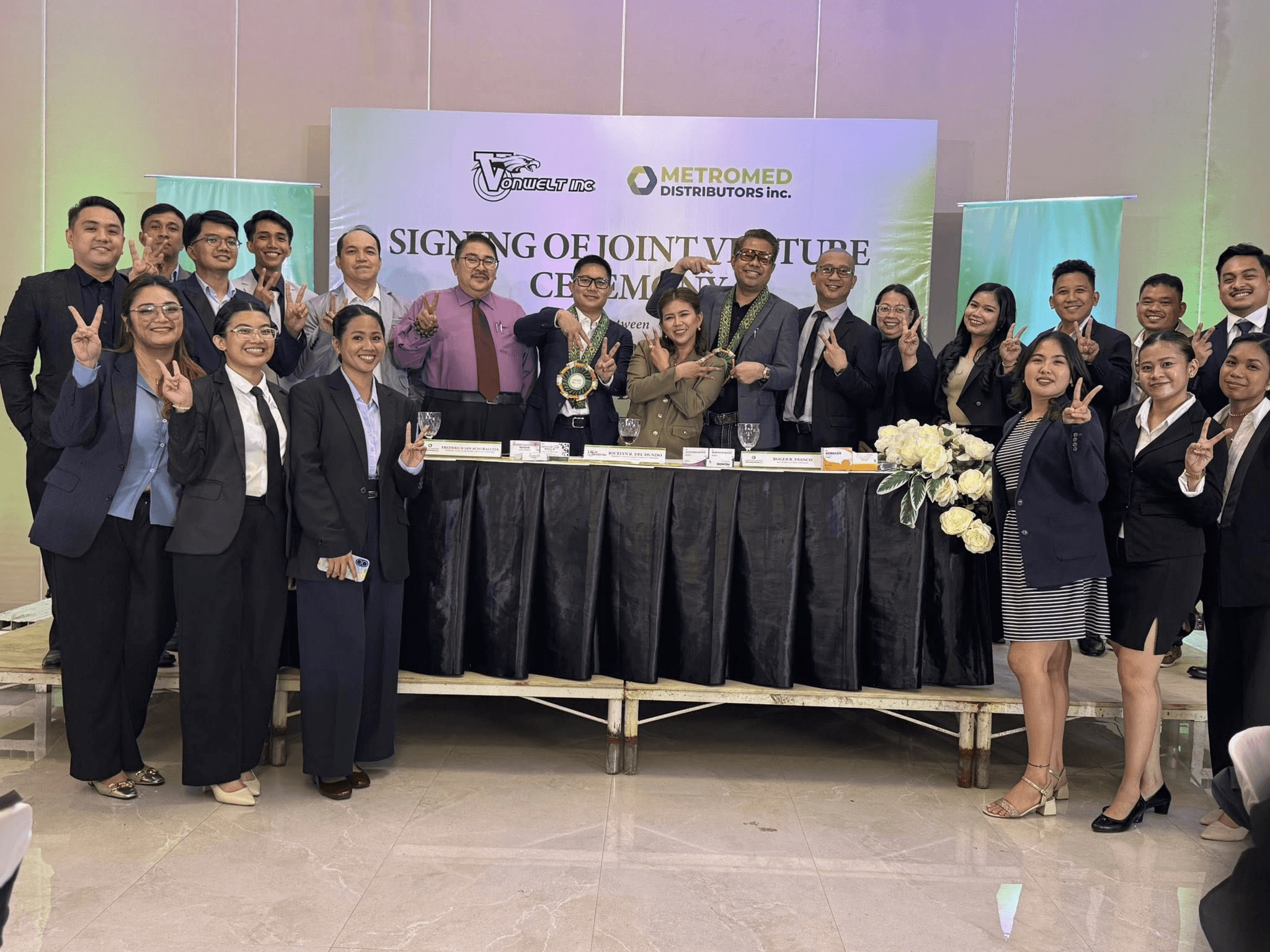 Signing of Joint Venture Ceremony — Vonwelt & Metromed